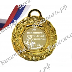 Медаль за успешное окончание школы.