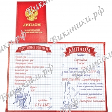 Диплом именной Выпускнику начальной школы, на заказ